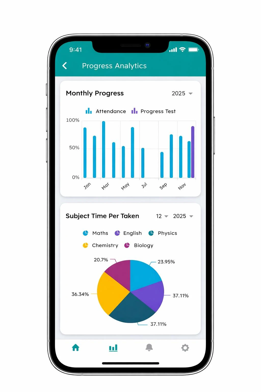 Student portal app screenshot
